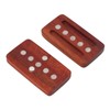 Fidget Slider Red Sandalwood Stress Relief Engraved Fingertip Fidget Slider