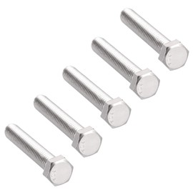 sourcing map Hexagonal Screw 304 Stainless Steel Mounting Screw 3/8-16 x 2-1/4 Inch DE de Pack of 5