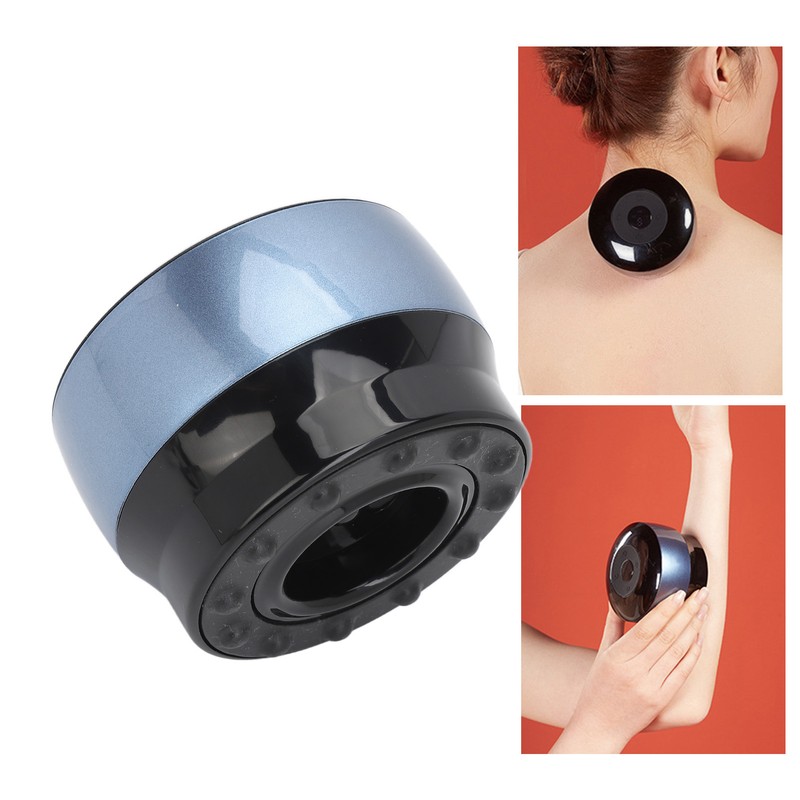 Heating Cupping Therapy Massager Rechargeable 12pcs Stone Needle 9 Leves