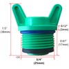 FUATY 3/4” NPT Plug, Male Thread PPR Pipe Plugs and