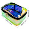Holographic Clear Cosmetic Bags 2 pcs Transparent Iridescent Makeup Pouch