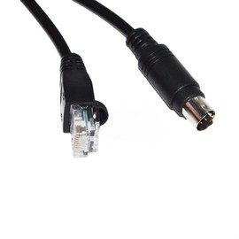 RIKYJIC Mini DIN 8P MD8 Male to RJ45 Male Adapter Cable for Schneider Nano NAZA TWIDO PLC TSXCRJMD25 Communication Cable (1.8 m)