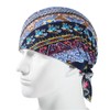 Qianmome Durag - Gorro de algodón para motociclista, diseño de