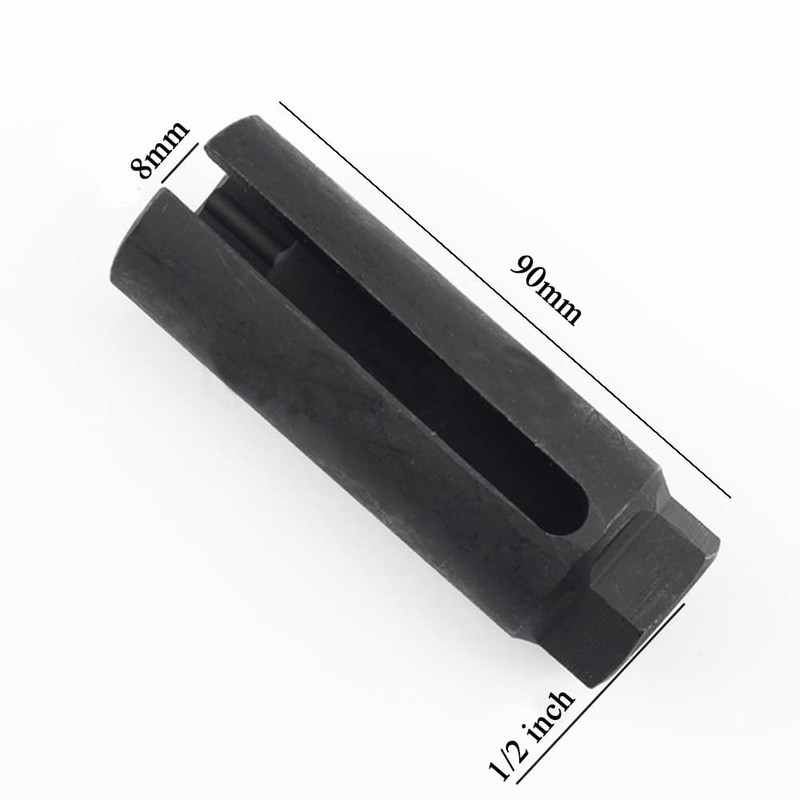 Baceyong Car Oxygen Sensor Socket, 22mm 1/2" Oxygen Sensor Sleeve