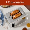 WHALL Full Touch Screen Toaster 2 Slice, 1.5'' Wide Slot