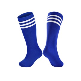 PONCEAU Kids Knee High Socks - School Socks Kids Boys Girls Football Socks Cotton Breathable socks for Toddler School Uniform