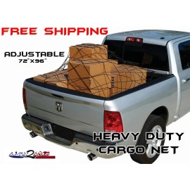 w2m Truck Pickup Cargo Net Full Size Bed Dodge Ram Titan Toyota Tundra Honda RV SxS