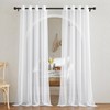 NICETOWN White Sheer Curtains 84 inches Long - Home Decoration