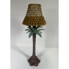 CBK Ltd. Solid Brass Art Wares Palm Tree Tealite Lamp