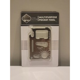 Dashing Multi-Purpose Pocket Tool Fits in Wallet Stainless Steel. FATHER'S DAY!  NEW