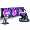 AsiaHorse WK-A360 ARGB All-in-One AIO CPU Liquid Cooler, Wandering Knight