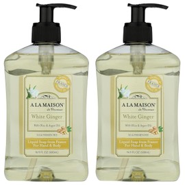 A LA MAISON White Ginger Liquid Hand Soap (16.9 Fl Oz, 2 Pack