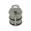 Stainless Steel Double Pulley Block 32MM (Wheel Swivel Eye Rope)