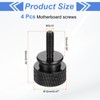 sourcing map 4Pcs M3x10 Aluminum Thumb Screws, 12x20mm(ODxH) Computer Case
