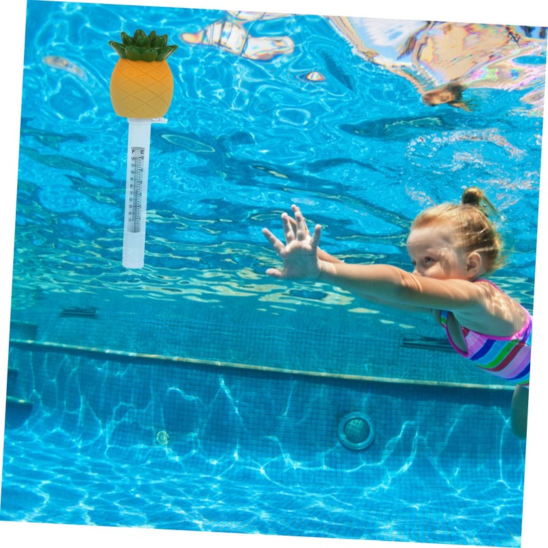 Kisangel 2pcs Practical Pool Thermometer Adorable Pineapple Shape Accurate Temp