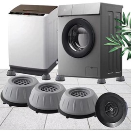 4PCS Anti-Vibration Washing Machine Support Anti-Slip Rubber Feet Base Pads Mat US