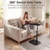 C Shaped End Table for Couch, TV Dinner Tray Table