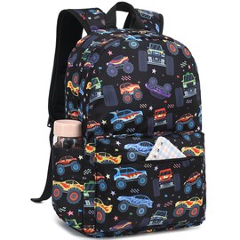 CAMTOP Preschool Backpack for Kids Boys Toddler Backpack Kindergarten School Bookbags for Age 3-8 (Monster Truck)