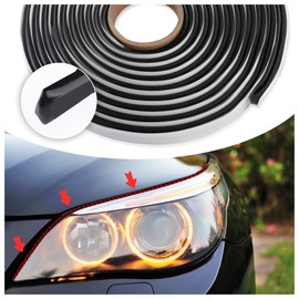 13FT Car Headlight Sealant Butyl Tape,Upgrade 12mm Wider Butyl Rubber Sealant Blocks Dust Water Noise,Universal Butyl Sealant Tape for Car Headlights Taillights Windshield Doors (13Ft x 12mm x 3mm)