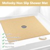 Mofonky Shower Mat Non Slip: 31 x 31 Inch Extra