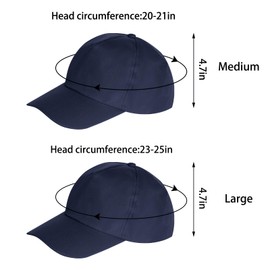 Yookat 10 Pieces Baseball Caps DIY Hats DIY Baseball Cap Baseball Hat Sun Hat for DIY Dark Blue