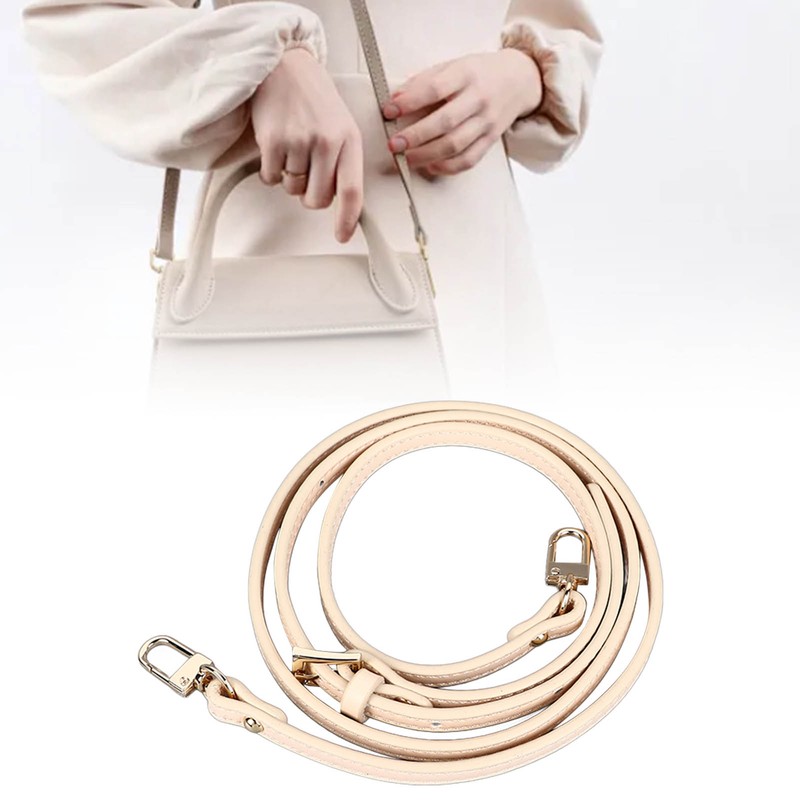 Leather Bag Strap 41.33 to 48.03in Adjustable 0.35in Wide Replacement