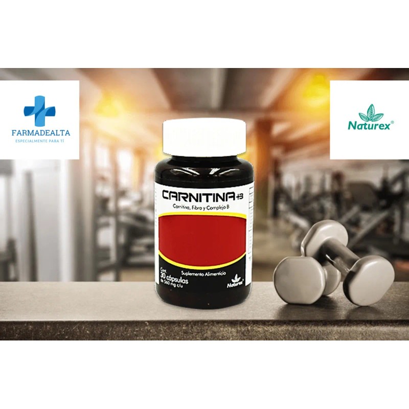 Carnitina Fibra Y Complejo B 30 Cpsulas 560 Mg Naturex