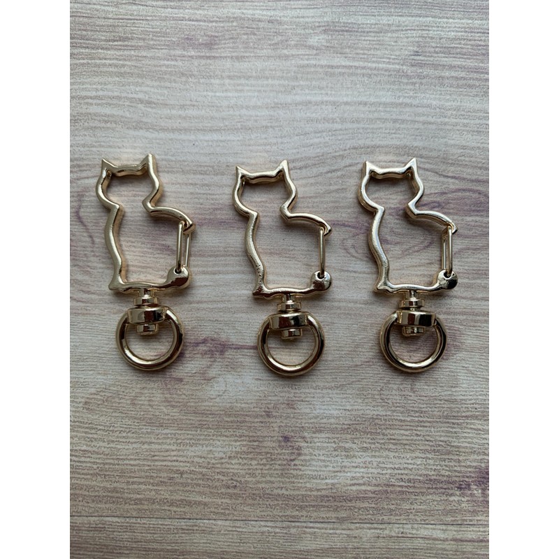 Cat Shape Bag Charm, 3 Pieces, Key Chain Processing, Design,
