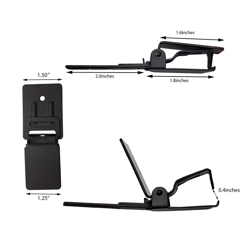 Wall Clips Matte Black for Hanging Rugs and Animal Hides