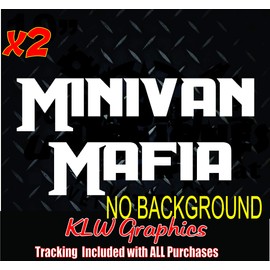 Minivan Mafia Vinyl Decal Sticker Mini Van Wagon Family Funny 4 Doors GT Turbo