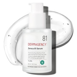 DERMAGENCY Zeroca 81 Korean Calming Serum for Acne-Prone & Oily Skin – Balances Oil-Water, Soothes Redness, Fades Post-Blemish Marks, Firms & Hydrates (1.01 fl.oz. 30 ml)
