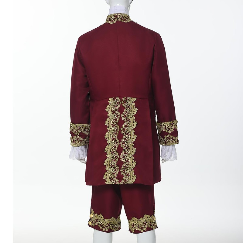 CAMDOM - Disfraz victoriano para hombre, estilo rococó, estilo medieval,
