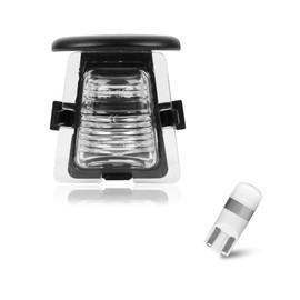 StylinPro LED License Plate Lights Compatible with J-eep Wrangler Jk 2007-2018 JKU Rear Tag Lamp Replacement 68064721AA, 68003487AA, 6000K White LED Bulb