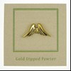 Jim Clift Design Angel Wings Gold Lapel Pin - 1