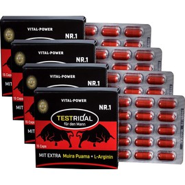 B.P.V - Testridal 30 Capsules = 16 g - Hardcore Booster - High Dose Combination Product Perfect for Athletes and Active Men - For Lust - Love - Passion and More