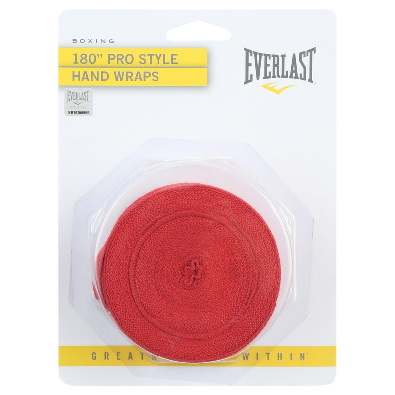 Everlast 180 in Red Pair of Hand Wrap for Boxing