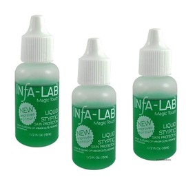 Infalab Magic Touch Liquid Styptic Skin Protector Stop Bleeding Cuts (3 piezas)