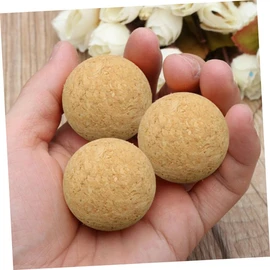 Gatuida 10Pcs Replacement Cork Balls for Foosball Table Soccer Game Solid Wood Balls for Standard Tabletop Soccer and Lightweight Fussball Accessories