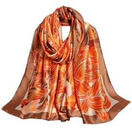 FAIRYGATE Schals & Tücher für Damen Halstuch Sommertuch Seidenschal Seide Stola Damen Festlich Schal Tuch Seidentuch für Frühling und Sommer Ganzjährig 98028