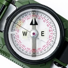 Brunton Model 94 Advanced Lensatic Compass, Military Grade, Phosphorescent, Aluminum Body, Made in USA