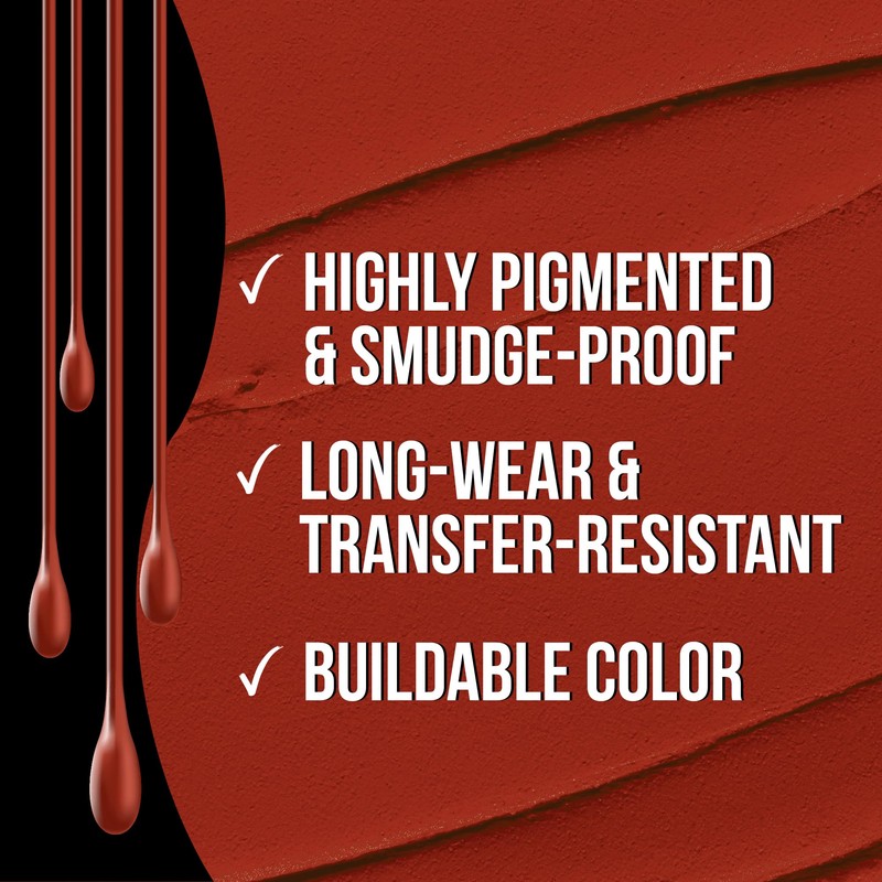 Sacha Cosmetics Intense Matte Lip Velvet Liquid Lipstick, Long-Lasting Velvet