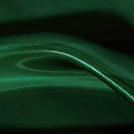 Forest Green See Through Fabric, 5 Yard Organza Fabric, Silky Glitter Translucent 44" Wide Tulle Material for Wedding Dresses Fashion DIY Crafts Party Event Decorations