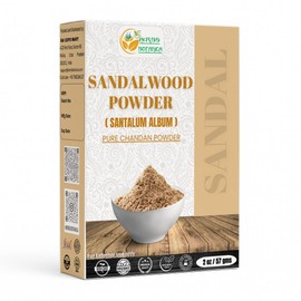 Herbs Botanica Chandan Sandalwood Powder Organic 2 oz For Skin, Face Pack, Face Mask, Worship Tilak, Auspicious Occasions 100% Natural, Soothing, Cleansing, Wrinkles