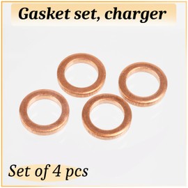 AERZETIX - C70450 - Set of 4 Compressor Gaskets - Compatible with Peugeot, Citroën, DS, Ford, Mazda - OE Numbers 0157.08, 1232215