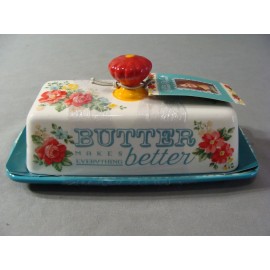 Pioneer Woman New Pioneer Woman Stoneware Butter Dish In The Vintage Floral Pattern