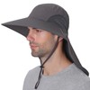 Fishing Cap Wide Brim Sun Hat with Neck Flap for
