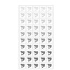 Wedding White Square Meal Choice Stickers for Party Indicator Place