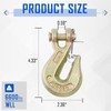 SPARKWHIZ 3/8" Clevis Grab Hooks, Tow Hook Grade 70 Forged