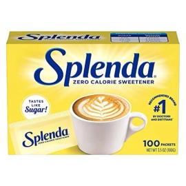 SPLENDA Zero Calorie Sweetener, 100 Count Packets