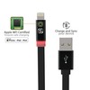 Scosche I3FLEDWT FlatOut Led Mfi Certified Lightning Charge & Sync